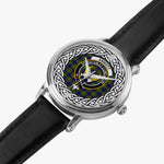 Arnott Scottish Clan Tartan Crest Badge Silver Automatic Watch Size 46mm