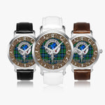 Scottish Forsyth Celtic Circle Silver Automatic Watch Size 46mm
