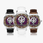 Scottish Montgomery Celtic Circle Silver Automatic Watch Size 46mm