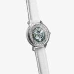 Scottish Kennedy Clan Tartan Crest Badge Silver Automatic Watch Size 46mm