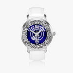 Scottish MacKay Clan Tartan Crest Badge Silver Automatic Watch Size 46mm