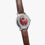 Rait Scottish Clan Tartan Crest Badge Silver Automatic Watch Size 46mm