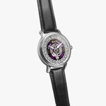 Scottish MacDonald Clan Tartan Crest Badge Silver Automatic Watch Size 46mm