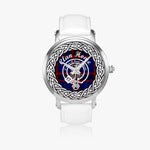 Home Clan Tartan Crest Badge Silver Automatic Watch Size 46mm