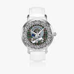 Craig Scottish Clan Tartan Crest Badge Silver Automatic Watch Size 46mm