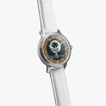 Scottish MacEwan Celtic Circle Silver Automatic Watch Size 46mm