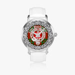 Scottish MacGregor Clan Tartan Crest Badge Silver Automatic Watch Size 46mm
