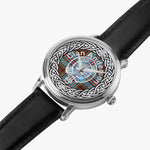 Scottish Anderson Clan Tartan Crest Badge Silver Automatic Watch Size 46mm