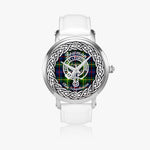 Bowman Scottish Clan Tartan Crest Badge Silver Automatic Watch Size 46mm