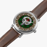 Scottish Primrose Hunting Celtic Circle Silver Automatic Watch Size 46mm