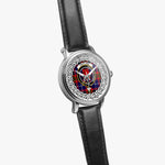 Pentland Scottish Clan Tartan Crest Badge Silver Automatic Watch Size 46mm