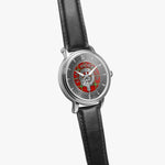 Clan Morrison Crest & Tartan Knot Sterling Silver Unisex Automatic Watch (Silver) Size 46mm