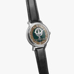 Scottish MacCallum Celtic Circle Silver Automatic Watch Size 46mm