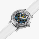 Garden Scottish Clan Tartan Crest Badge Silver Automatic Watch Size 46mm