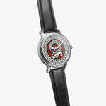 Erskine Scottish Clan Tartan Crest Badge Silver Automatic Watch Size 46mm