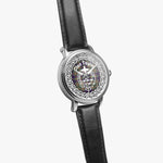 Taylor Scottish Clan Tartan Crest Badge Silver Automatic Watch Size 46mm
