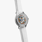 Wilson Scottish Clan Tartan Crest Badge Silver Automatic Watch Size 46mm