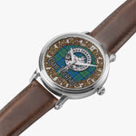 Scottish Lockhart Celtic Circle Silver Automatic Watch Size 46mm