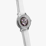MacDonald of Clanranald Scottish Clan Tartan Crest Badge Silver Automatic Watch Size 46mm