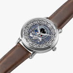 Tweedie Scottish Clan Tartan Crest Badge Silver Automatic Watch Size 46mm