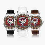 Scottish Lumsden Celtic Circle Silver Automatic Watch Size 46mm