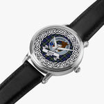 Baird Scottish Clan Tartan Crest Badge Silver Automatic Watch Size 46mm