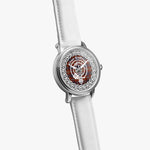 Scottish Balfour Clan Tartan Crest Badge Silver Automatic Watch Size 46mm