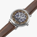 Scottish Hannay Celtic CIrcle Silver Automatic Watch Size 46mm