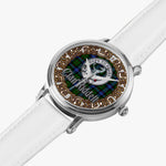 Scottish Riddell Hunting Celtic Circle Silver Automatic Watch Size 46mm