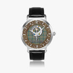 Scottish Balfour Celtic Circle Silver Automatic Watch Size 46mm