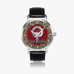 Scottish MacRae Celtic Circle Silver Automatic Watch Size 46mm