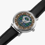 Scottish Morrison Celtic Circle Silver Automatic Watch Size 46mm