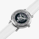 Campbell Of Cawdor Modern Clan Tartan Crest Badge Silver Automatic Watch Size 46mm