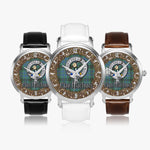 Scottish MacInnes Celtic Ring Silver Automatic Watch Size 46mm