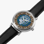 Scottish Keith Clan Tartan Crest Badge Old Silver Automatic Watch Size 46mm