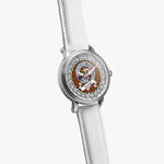 Lennox Scottish Clan Tartan Crest Badge Silver Automatic Watch Size 46mm