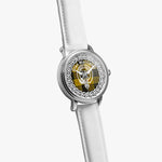 Scottish MacLeod Ancient Clan Tartan Crest Badge Silver Automatic Watch Size 46mm