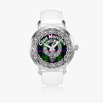 Morrison Morden Clan Tartan Crest Badge Silver Automatic Watch Size 46mm