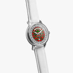 Fenton Scottish Clan Tartan Crest Badge Silver Automatic Watch Size 46mm