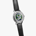 Rollo Scottish Clan Tartan Crest Badge Silver Automatic Watch Size 46mm