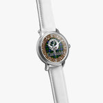 Scottish Riddell Hunting Celtic Circle Silver Automatic Watch Size 46mm
