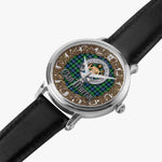 Scottish Murray of Athole Celtic Circle Silver Automatic Watch Size 46mm