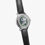 Scottish Cochrane Celtic Circle Silver Automatic Watch Size 46mm