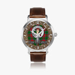 Scottish McCulloch Celtic Circle Silver Automatic Watch Size 46mm