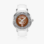 Scottish Lennox Clan Tartan Crest Badge Silver Automatic Watch Size 46mm