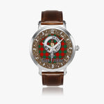 Scottish Erskine Celtic Circle Silver Automatic Watch Size 46mm