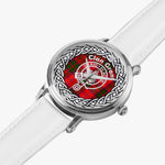 Scottish Grant Clan Tartan Crest Badge Silver Automatic Watch Size 46mm