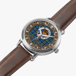 Scottish MacCorquodale Celtic Circle Silver Automatic Watch Size 46mm