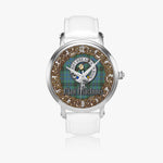 Scottish MacInnes Celtic Ring Silver Automatic Watch Size 46mm