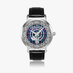 Cooper Scottish Clan Tartan Crest Badge Silver Automatic Watch Size 46mm